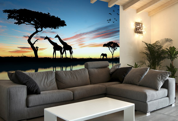 http://www.teleadhesivo.com/es/fotomurales/producto/animales-292/atardecer-africano-15281