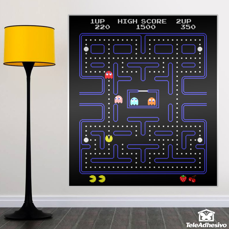 Vinilos decorativos videojuegos Pac-Man
