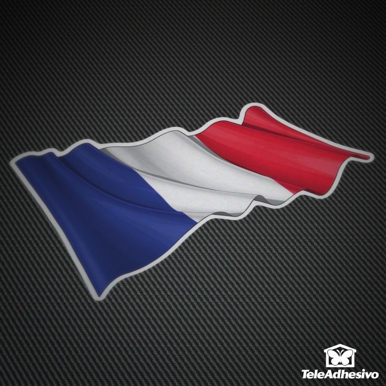 Pegatina bandera de Francia
