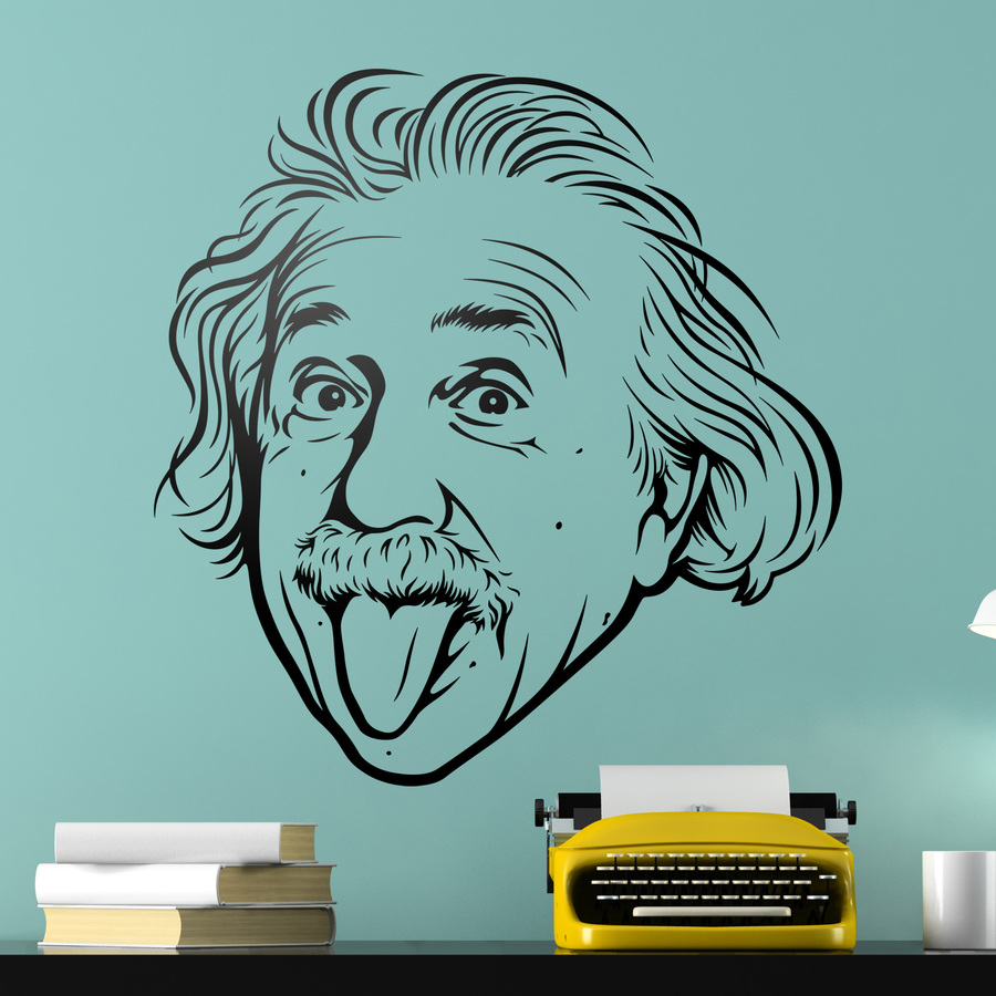 Novedad vinilo decorativo Albert Einstein