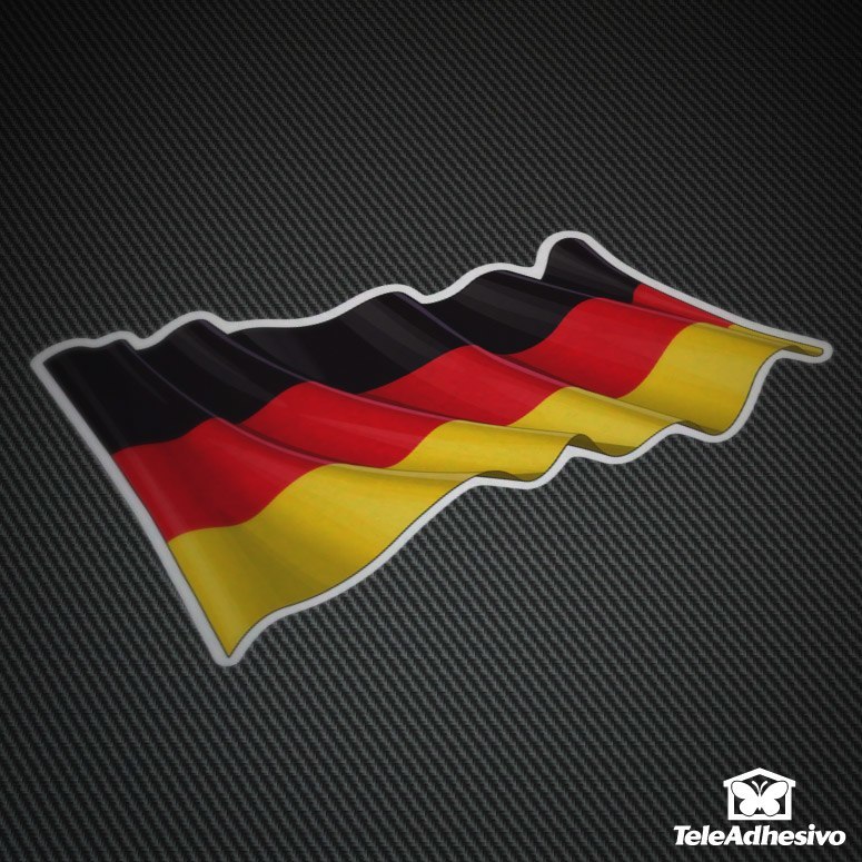 Pegatinas decorativas bandera de Alemania