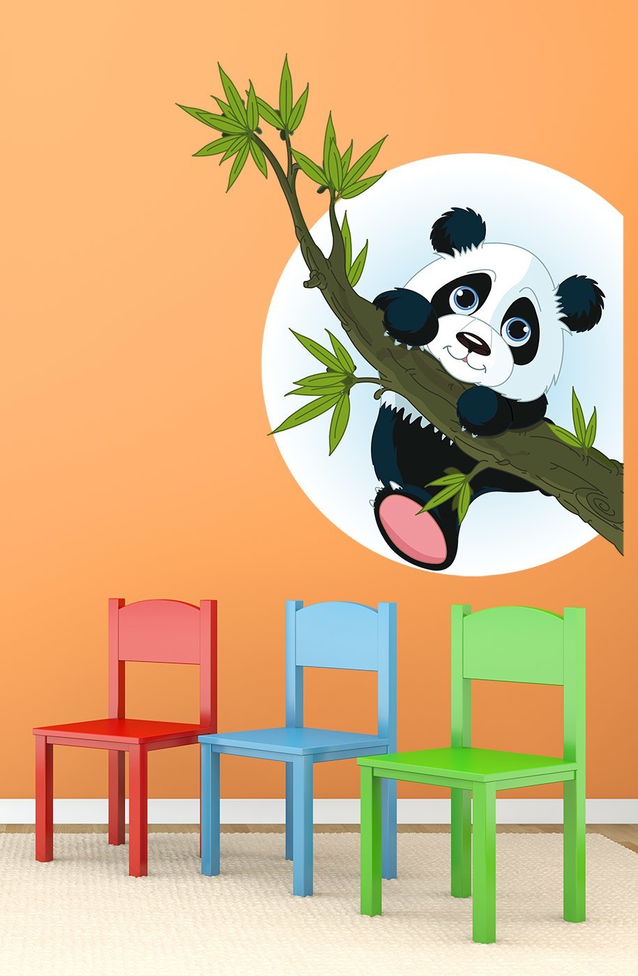 Novedad vinilo infantil oso panda
