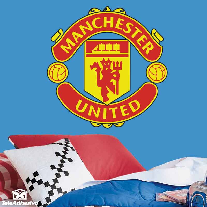 Vinilos decorativos escudo Manchester United