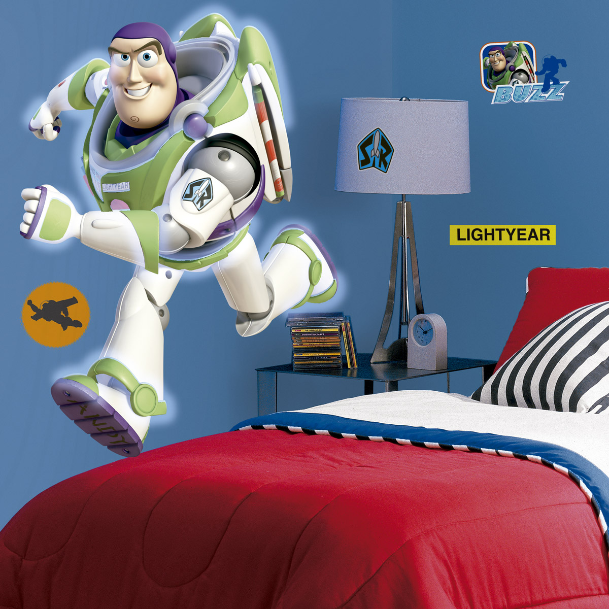 Novedad vinilo infantil de personajes animados Buzz Lightyear