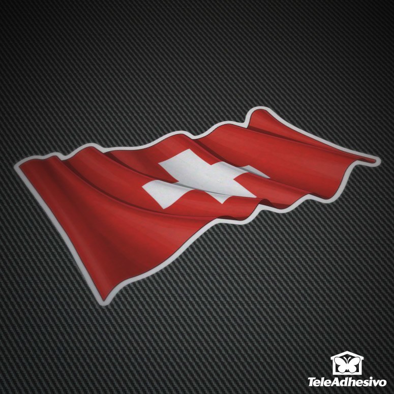 Pegatinas bandera de Suiza